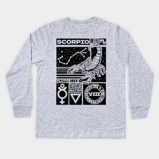 Scorpio Zodiac Astrology Sign Kids Long Sleeve T-Shirt